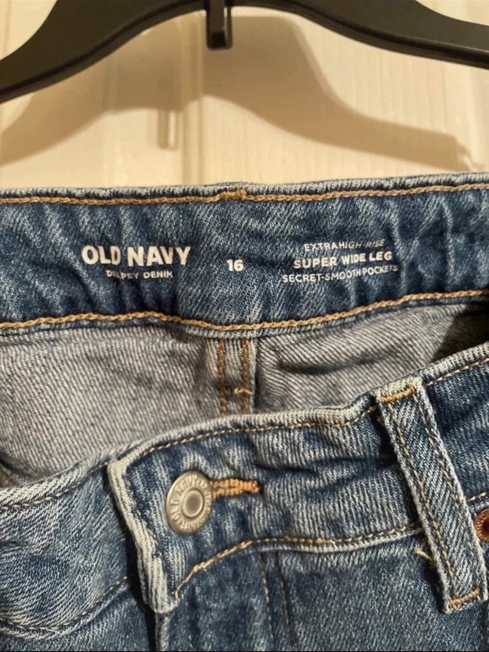 Old Navy Light Blue Women's Super Wide Leg Jeans